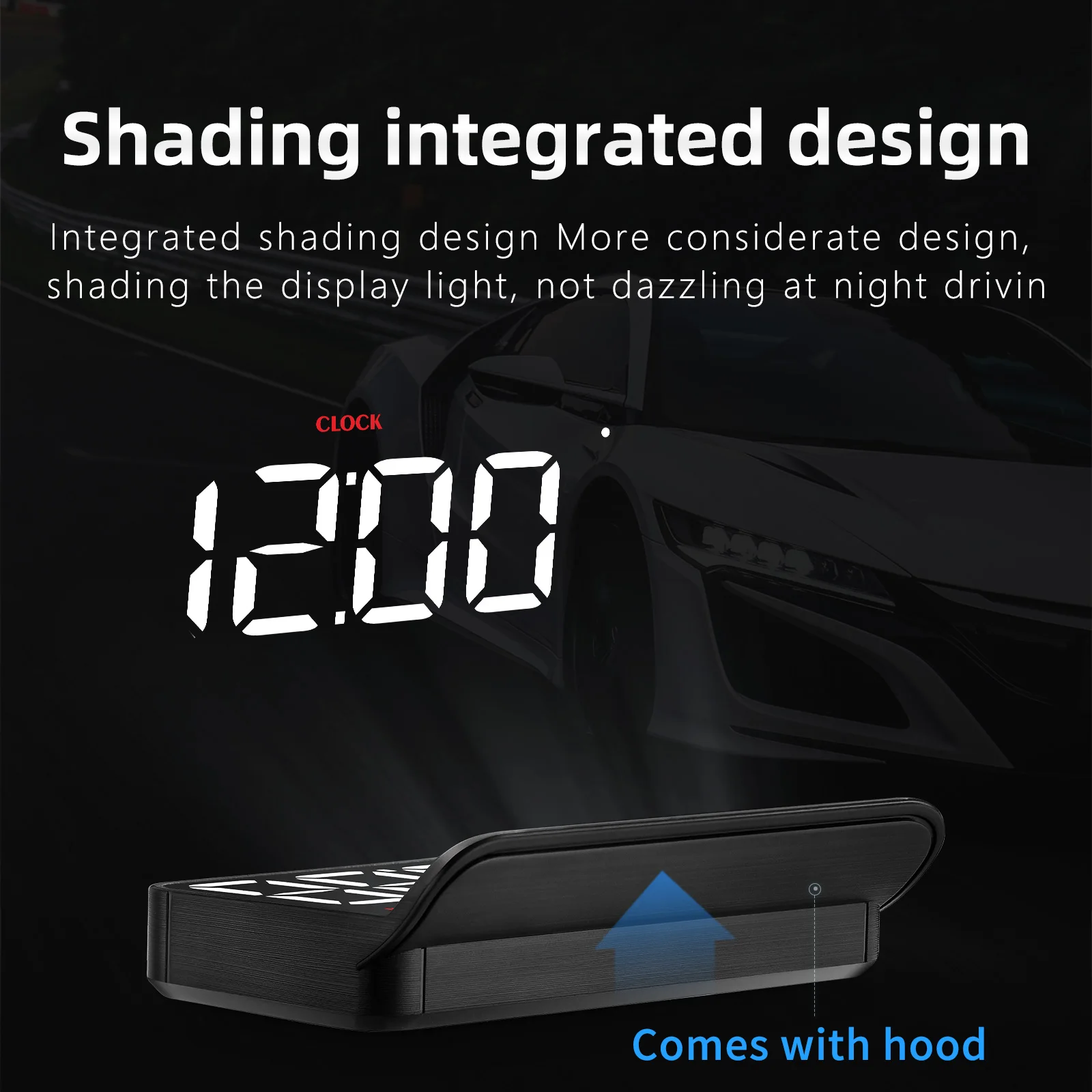 AD M5 Car Head Up Display OBD On-board Computer Windshield Projector Digital Speed RPM Water Temp Voltage Fuel consumption