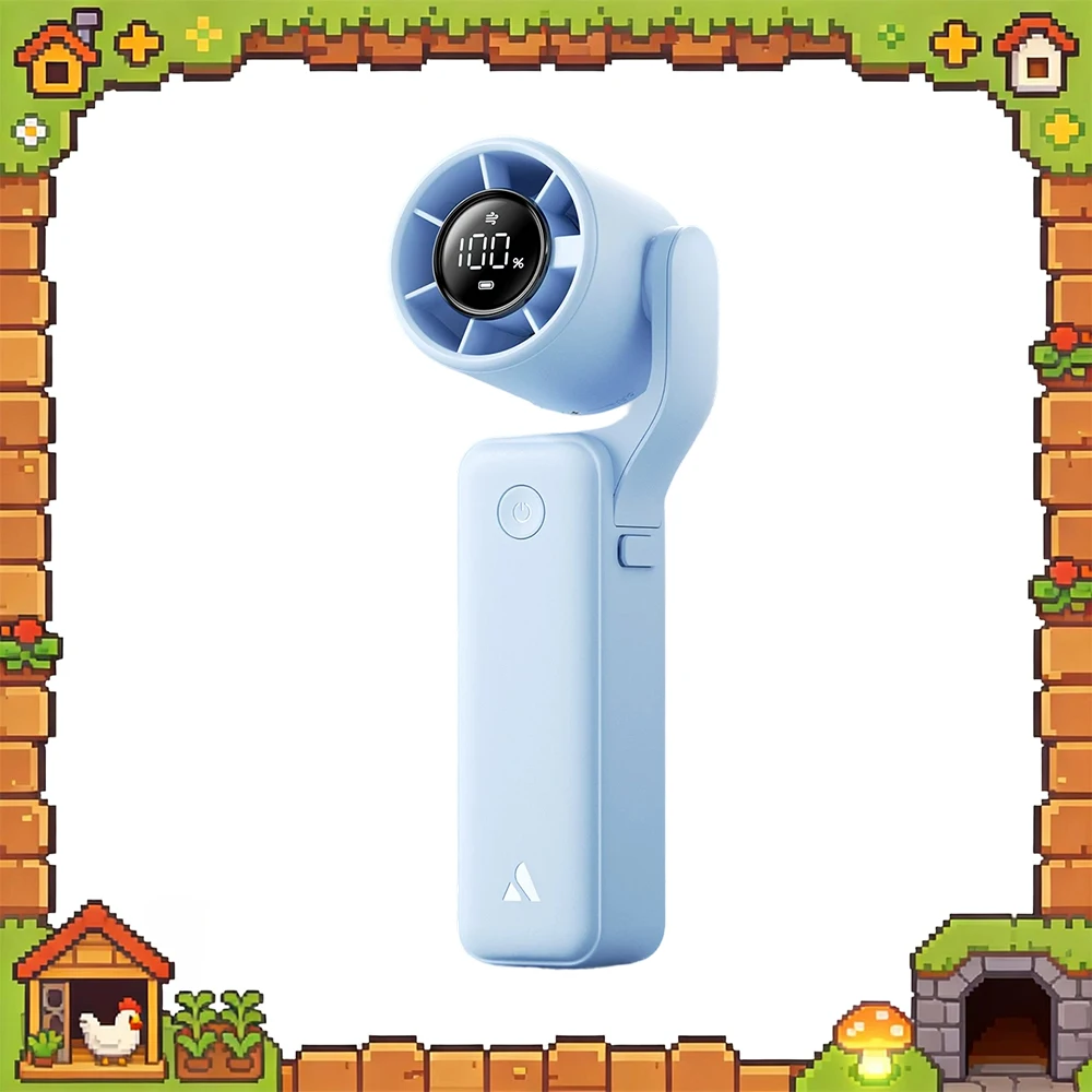 

Aecooly PF04 Handheld Fan Shuang Ye Pressurized Stator Vane Diversion Handheld Small Fan Five-Speed Accurate Wind Control Gifts