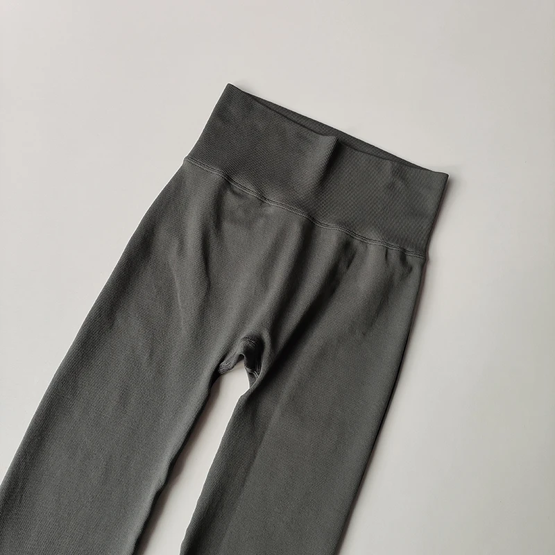 Hochtaillierte Kompressionshose ohne unangenehme Linien, leicht ausgestellte Yoga-Outdoorkleidung, nahtlose elastische Fitnesshose, Lifting-Leggings – Detail 8