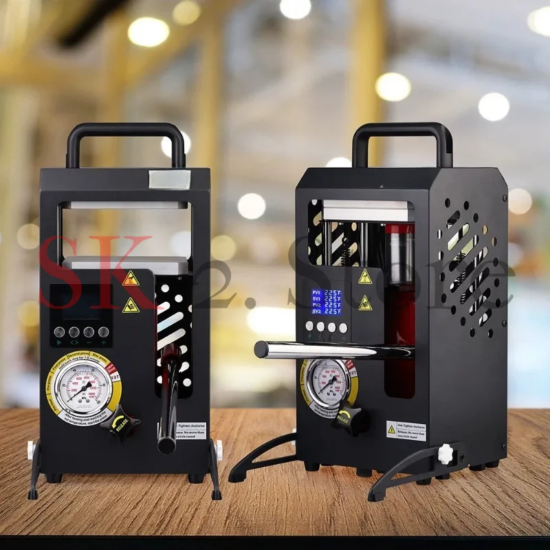 10T Rosin Press with Pressure Gauge Rosin Press Hot Press Embossing Machine