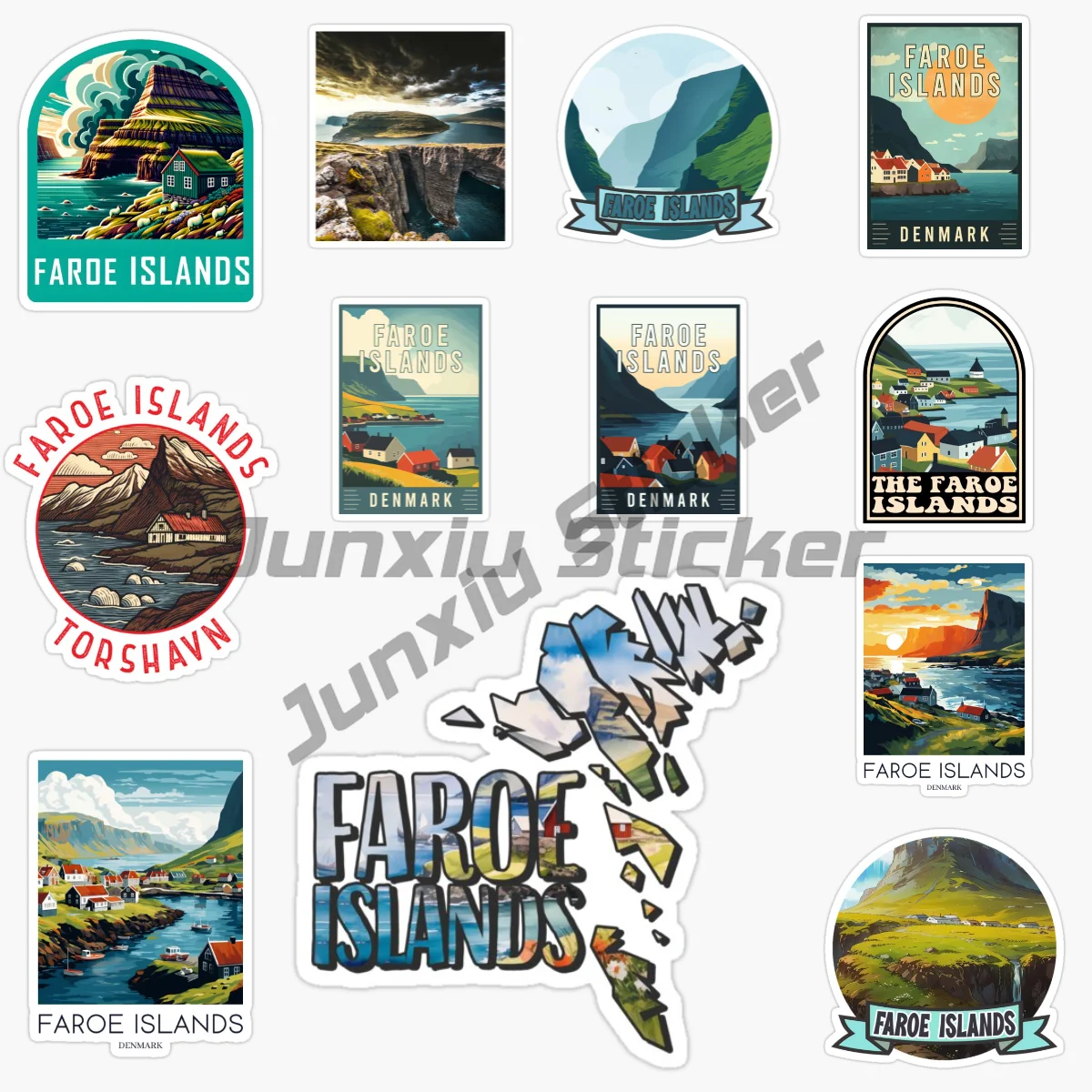 

Флаг FAROE ISLANDS, национальный остров овцы, пейзаж, автомобильная наклейка, скейтборд, каяк, доска для серфинга, водостойкие виниловые самоклеящиеся наклейки