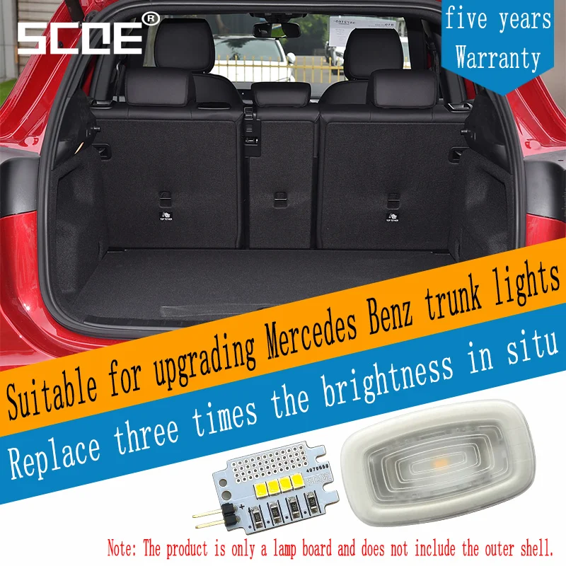 

SCOE подходит для Mercedes Benz A-class W177 A35 A45 A180 A200 B-class W247 B180 B200 GLB X247 GLB35 яркий светильник багажника
