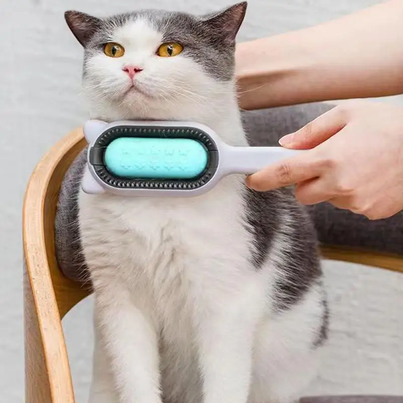 Pet Shedding Brush Cat Detangler Brush Pet Accessory Pet Hair Removal Comb Pet Dog Cat Grooming Comb For Loose Hair Long Hair