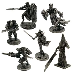 1pcs White Bronze Demon Soldiers Soldier Shogunate Samurai Model Figure Tabletop Game Ornament