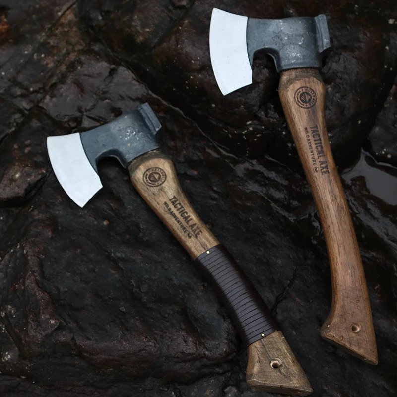 Camping Ax Outdoor Professional Tactical Hatchet Multifunctional Hand Axe for Cutting Firewood Self-defense Survival Accessories