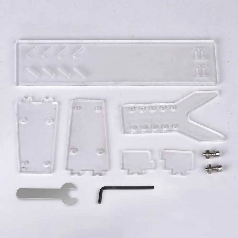 Acrylic Display Rack 1/2/3pcs Acrylic Shooter Display Stand Heavy Duty Adjustable Height Length Toy Model Organizer Rack Holder