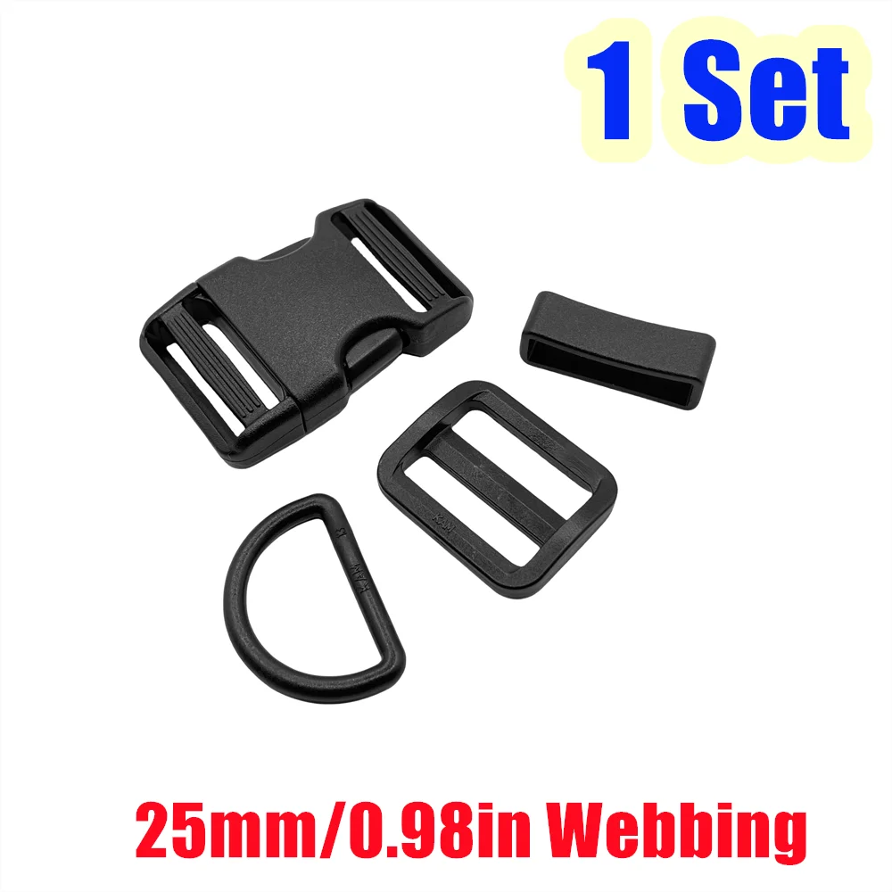 Plastic Side Release Buckles with D Rings