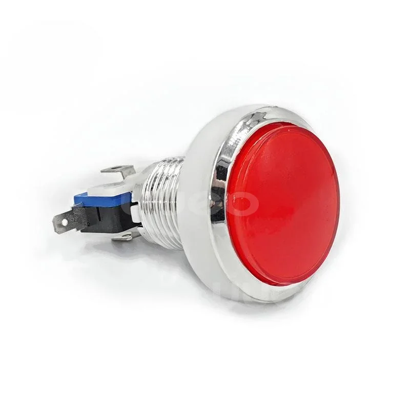 45Mm Electroplated Medium Circle Switch Button Automatic Reset with Light Color Micro Water Vending Machine Start Accessories