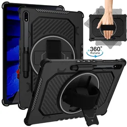 Funda Tablet Cover for Samsung Galaxy Tab S7 S8 S9 S10FE Rotation Stand Case for Galaxy Tab S7FE S7+ S8+ S9Plus S10+ 12.4