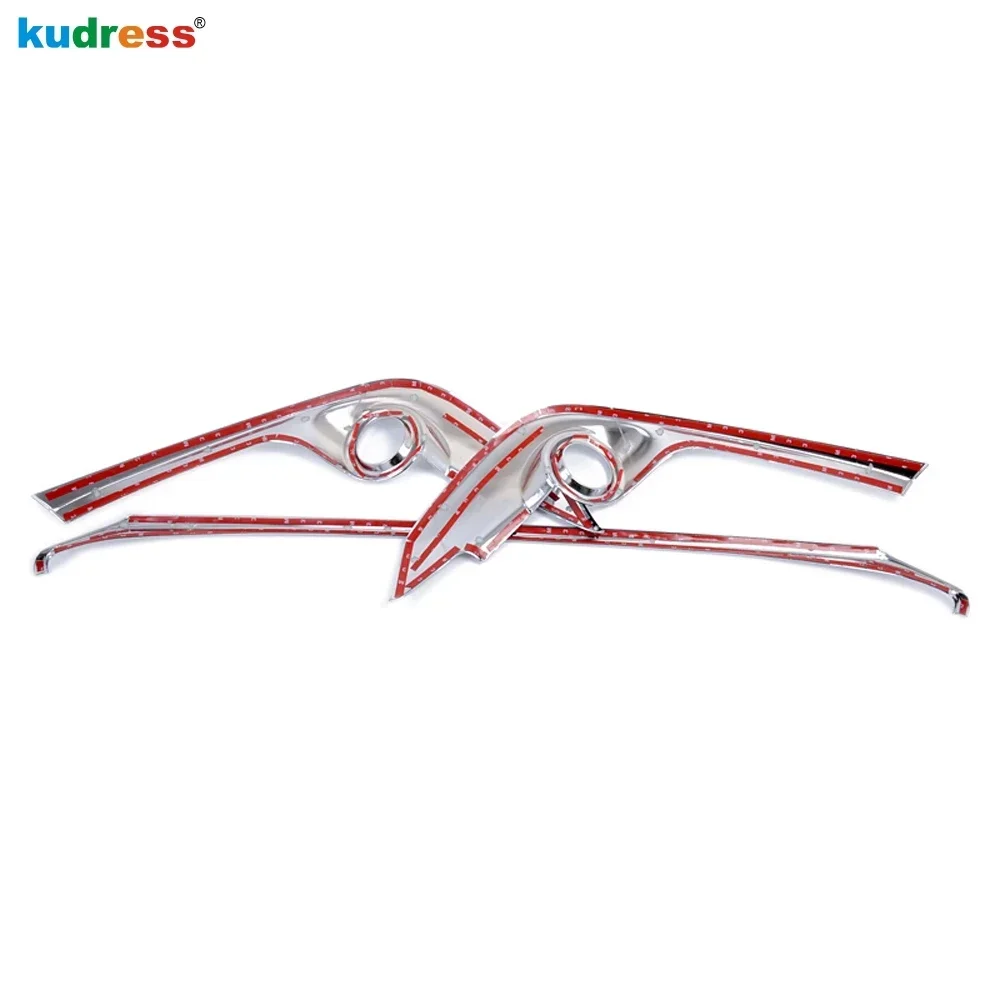 For Toyota Sienta 2016 2017 2nd Ge XP170 Chrome Front Bumper Cover Trim Front Foglight Fog Light Lamp Frame Trim Car Accessories