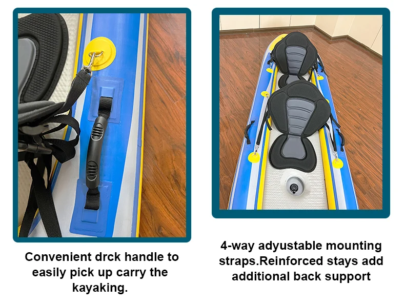 ZEBEC New Design PVC Inflatable fishing Kayaks 2 Person Wholesaler Manufacturer Of Inflated Rowing Boats