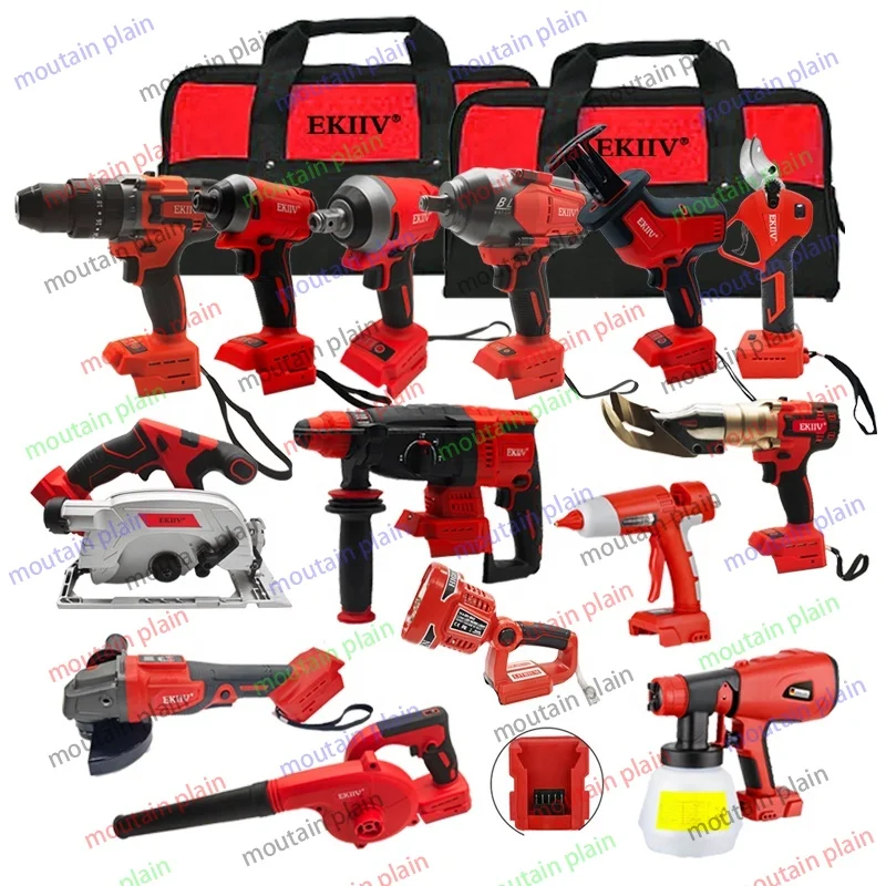 Popular Home Decoration Using Tools Kit EKIIV European and American OEM 18V 20V 21V Combinado De Herramientas Electrics