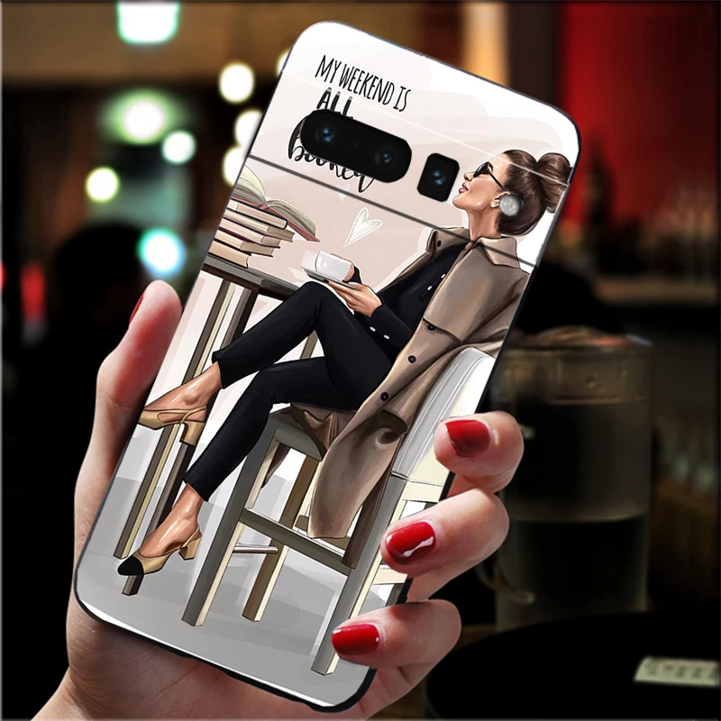 حافظة هاتف لهاتف جوجل بيكسل 10 9 برو XL 9A 8 7 6 Pro Pixel 8A 7A 6A Pixel 8 7 6 5 OK ولكن أول فتاة القهوة #4