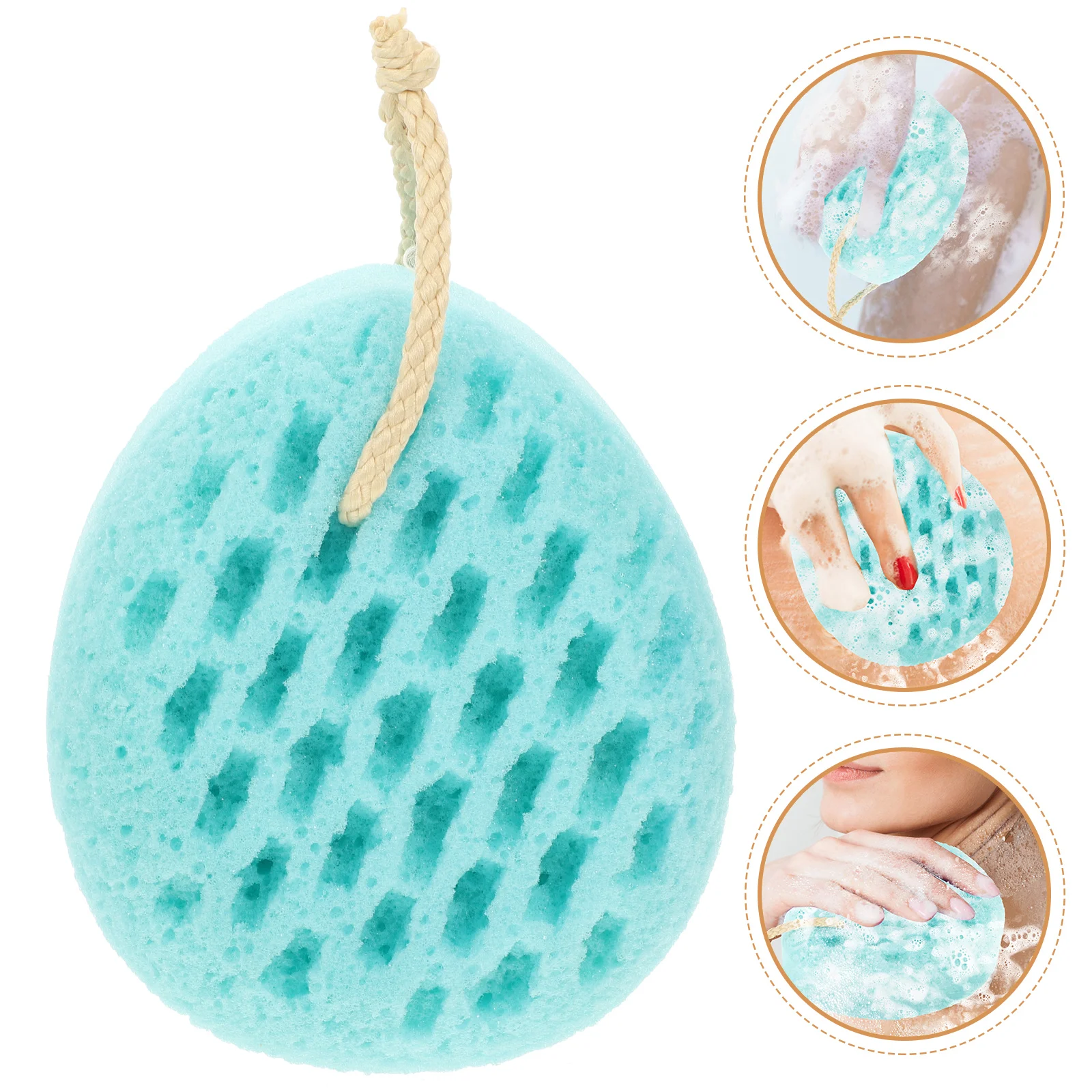 Bath Ball Bathing Mesh Pouf Skin Cleaning Scrubber Back Bathtub Scrubber Reusable Body Frosted