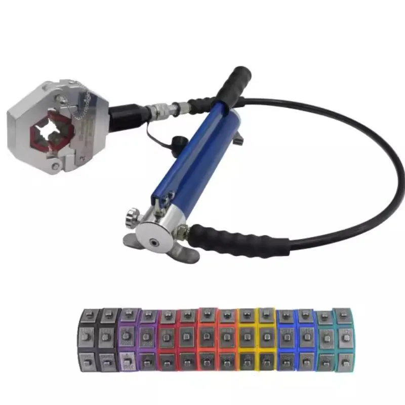 Suitable for Manual AC Hose Crimper  Separable Hydraulic Hose Crimper Kit with Aluminum Pump Air Conditioner Repair Tool