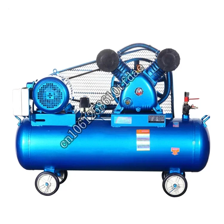 electric large  piston belt driven industrial  air compressor