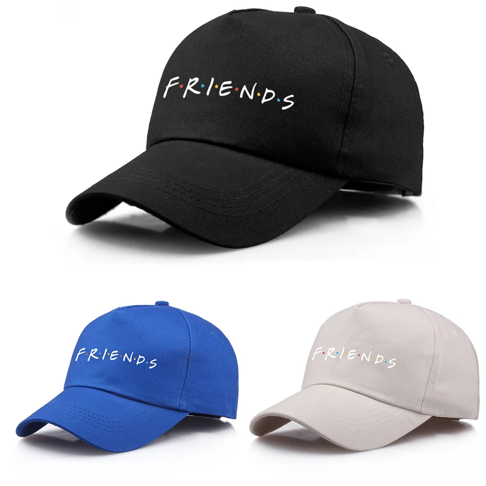 Friends Tv Show Baseball Cap Cosplay Cartoon Uisex Embroidery Baseball Cap Hat Outdoor Caps Hat Gift