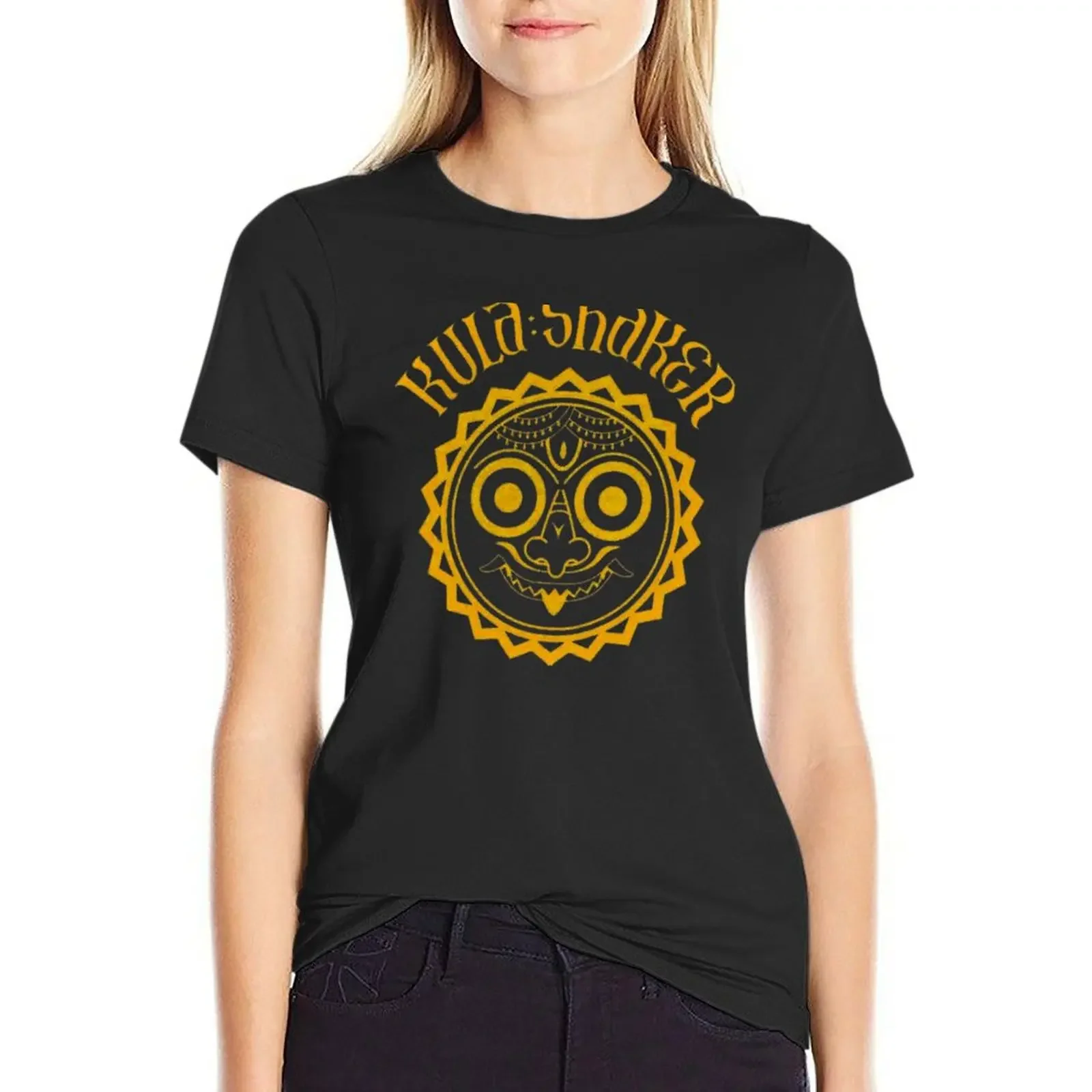 

kula shaker band T-Shirt Female clothing tees white t shirts for Women