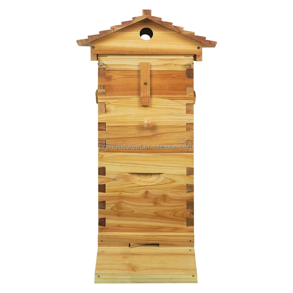 Multi Sweet Beekeeping 4 Frames Automatic Bee House Wooden Beehive Flowing Honey Hive