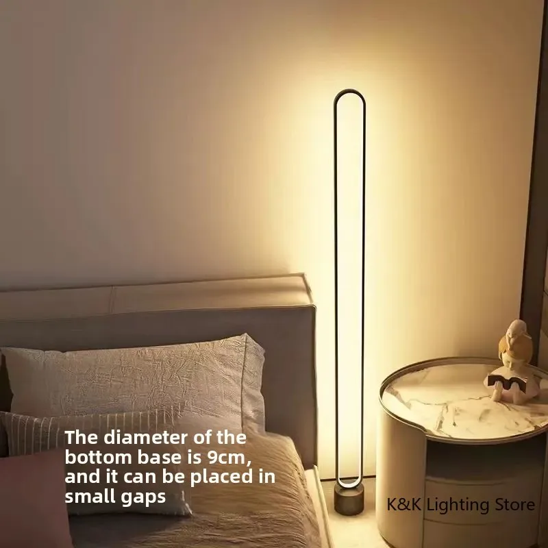 Floor Lamp Living Room Advanced Sense Led Bedroom Vertical Table Lamp Ins Wind Light Luxury Bedside Piano Lamp Reading