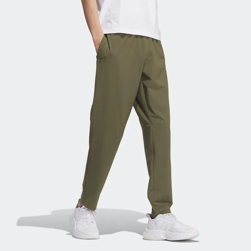 Adidas Thin Summer Fabric High Rise Waist Straight Leg Snap Cargo Pockets Holiday TrousersIP3976