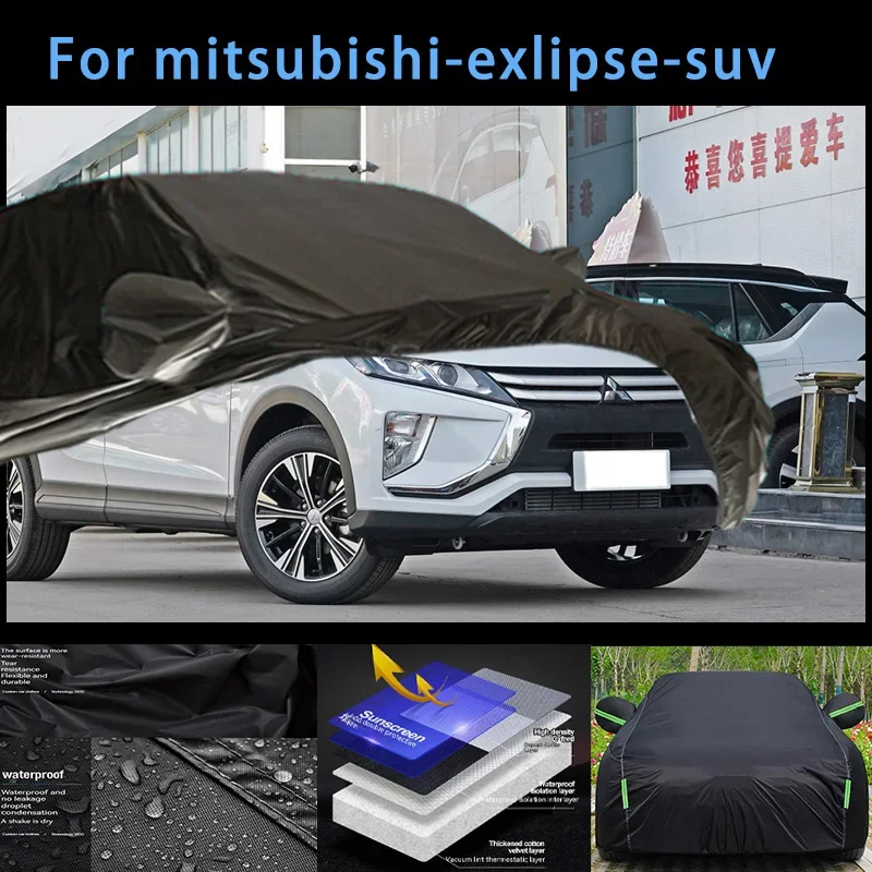 

For mitsubishi-exlipse-suv Outdoor Protection Full Car Covers Snow Cover Sunshade Waterproof Dustproof Exterior Car accessories