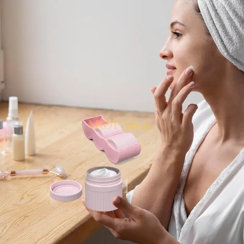 

M89F Reusable Silicone Travel Bottles Leakproof Squeeze Design Multi Capacity Cosmetic Jars For Gym Trips Skincare Essential
