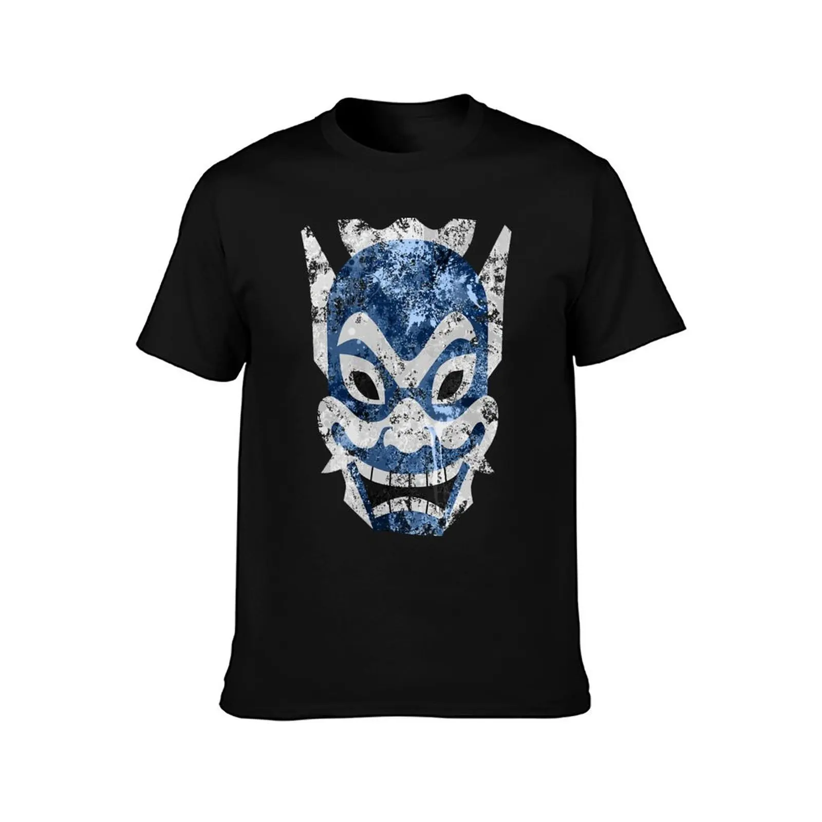 Blue Spirit Splatter T-Shirt Casual Streetwear Short Sleeve Tee T-Shirt