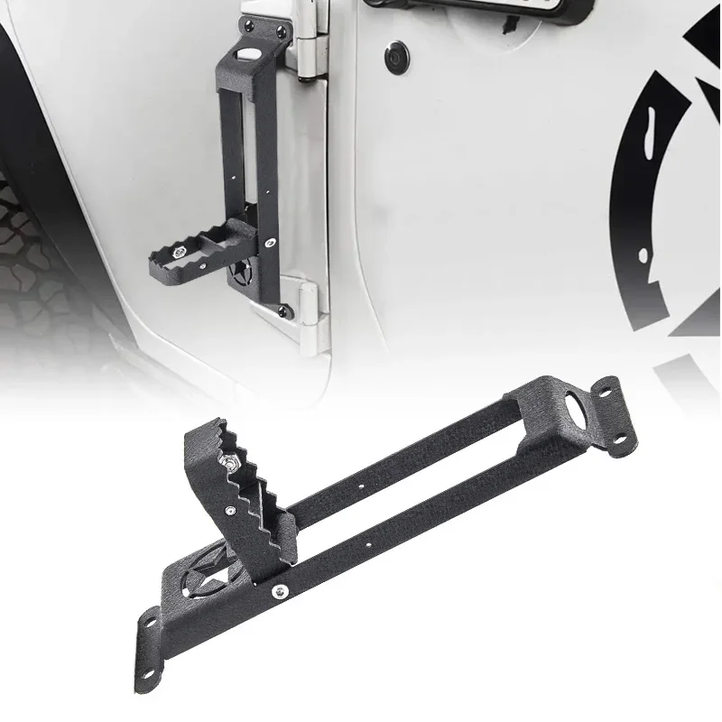 For Jeep Wrangler JK 2007-2017 Car Door Steps Climbing Door Hinge Foot Rest Pedal Peg For JL 2018-2022 Car Accessories