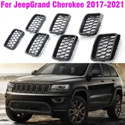 Front Grille Grill Mesh Inser Cover Trim Decor For Jeep Grand Cherokee 2017 2018 2019 2020 2021