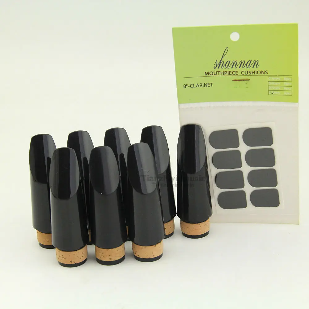 

New 8 Pcs Bb Clarinet Mouthpiece Brilliant Sound Bb Dental Pad