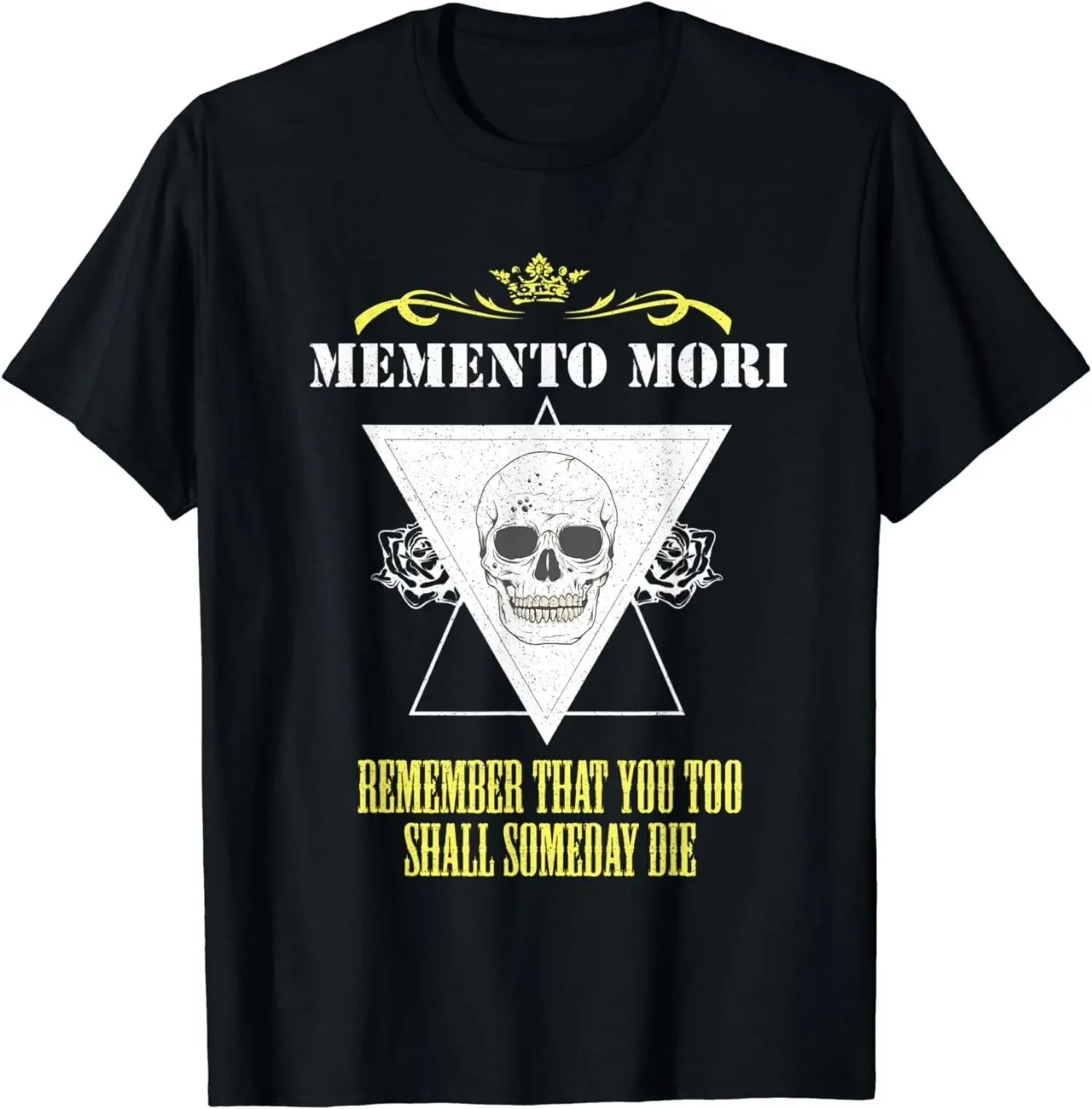 New Limited Memento Mori Remember That You Too Shall Someday Die Skull T Shirt