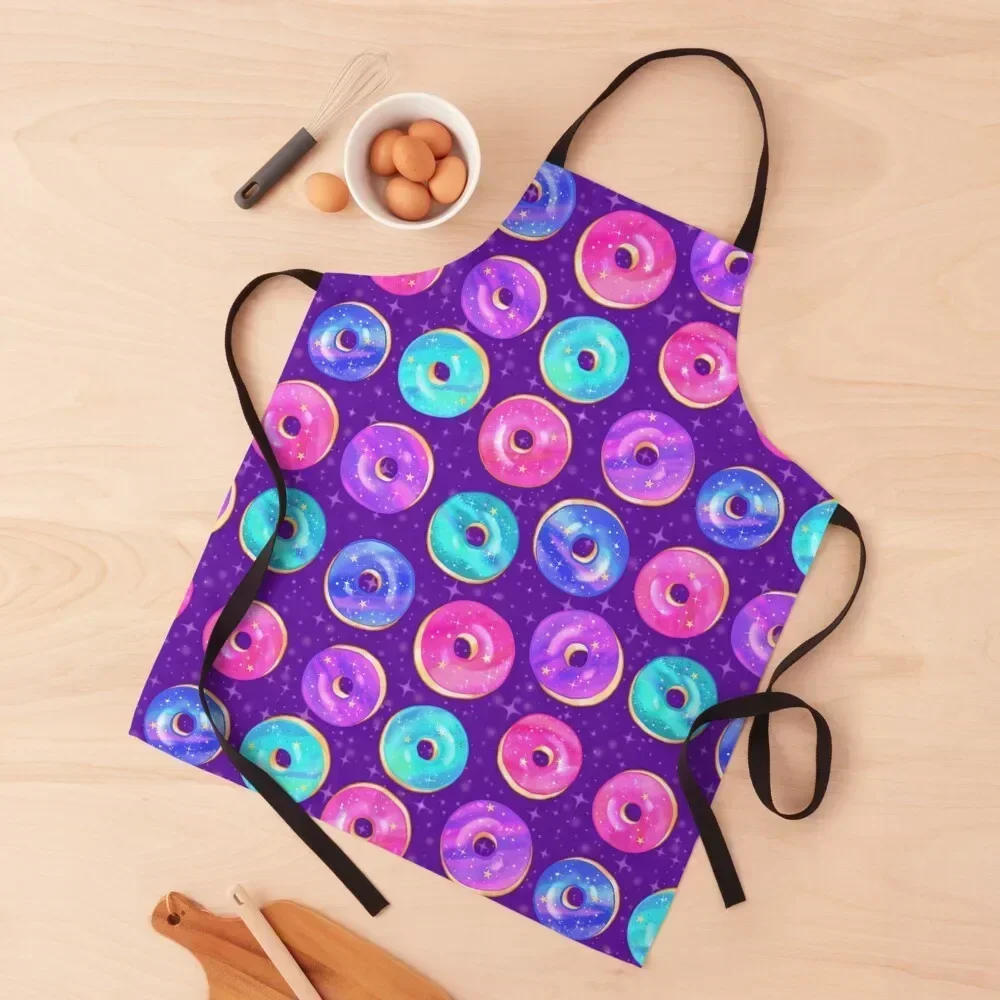 

Bright Space Donuts Apron Dress barber uniform Barber For Kitchen Women Apron