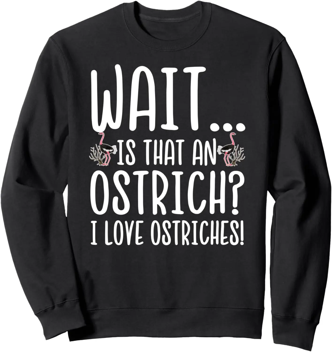 Ostrich Lover - Wait Is That An Ostrich I Love Ostriches Sweatshirt