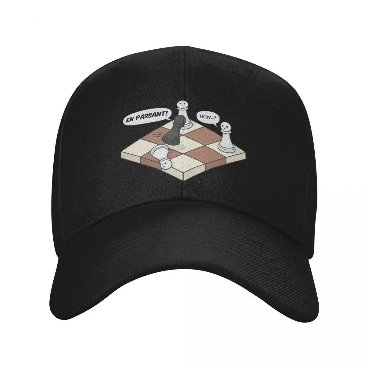 Funny En Passant Chess Comic Baseball Cap Dropshipping Golf Cap Beach Men Caps Women's