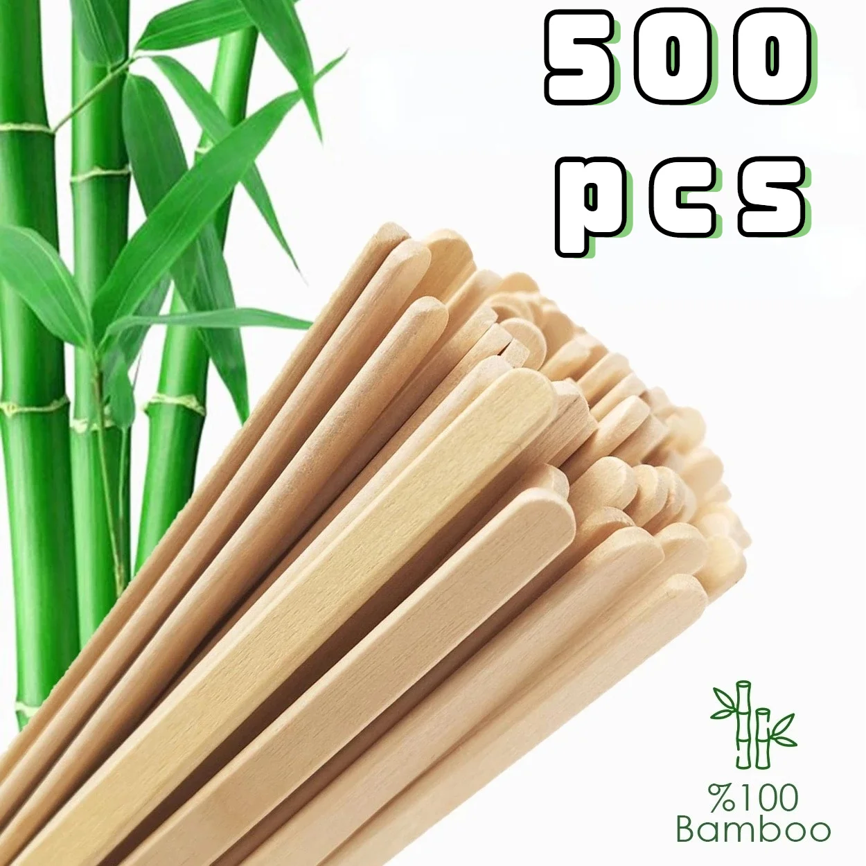 Made In Turkey 500 PCS 19cm Wooden Coffee Tea IceCream Popsicle Lolly Sticks Beverage Stir Stirrers DIY Crafts Sticks tools