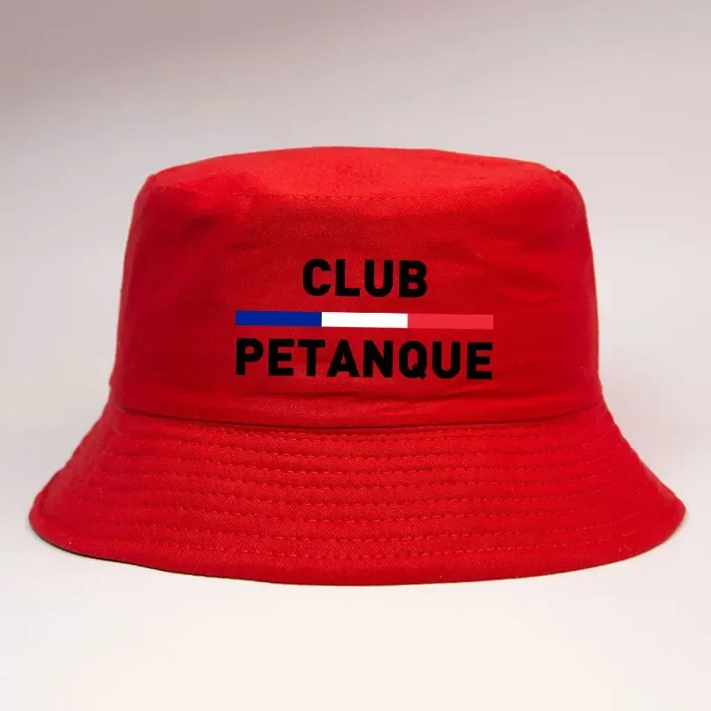 Fashion French Petanque Club Bucket Hat Unisex Adult Outdoor Sport Activities Panama Hat Man Woman Reversible Fisherman Cap Bob