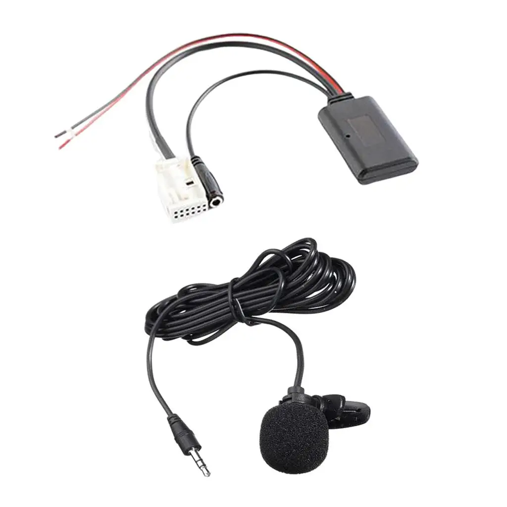 Bluetooth Aux Audio Cable Microphone Adapter for E64 E66 Easy Install