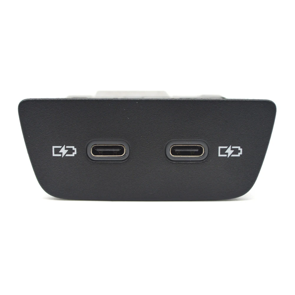 Charging Panel For T-roc Model USB Charging Port USB-C Charging Panel Practical And Reliable Black Plastic Material
