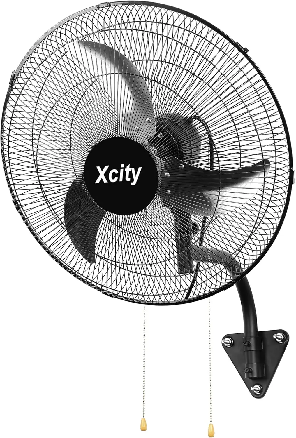 

18-дюймовый промышленный настенный вентилятор, 3 скорости, высокая скорость вращения, регулируемый наклон для патио, гаража, мастерской