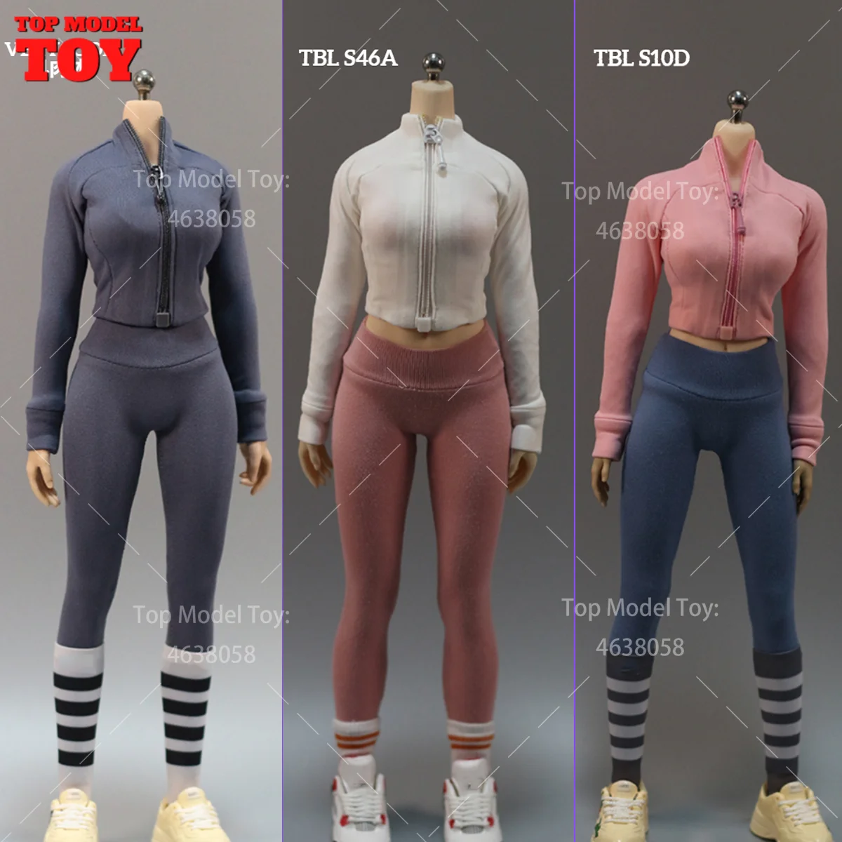 In Stock HAILI TOYS 1/6 Scale Women's Sports Yoga Clothes Pant Set Model Fit 12'' TBL Female Soldier Action Figure Body Dolls