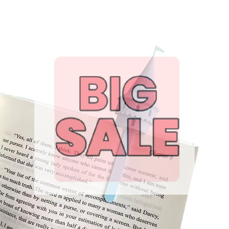 1pc 3D Printing Magic Castle Bookmarks Castle Shape Novelty Page Marker Handmade Fun Reading Stationery Reading Accessories
