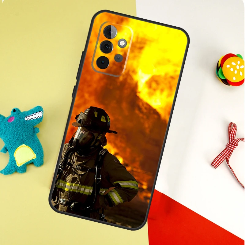 مكافحة الحرائق بطل لسامسونج غالاكسي A53 A33 A13 A54 A34 A14 A55 A35 A15 A05 A06 A16 A22 A32 A52 جراب هاتف #4