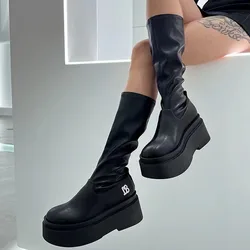 Women's Platform Wedge Boots Fashion Tall Boots Gothic New 2023 Fashion Trend Style Shoes Comfortable Punk Knee High Boots