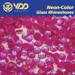VDD 306 D Fuchsia SS6-SS30 Non-hotfix Glass Rhinestones Crystal Flatback Strass Stones стразы For Nail Art DIY Crafts Decoration