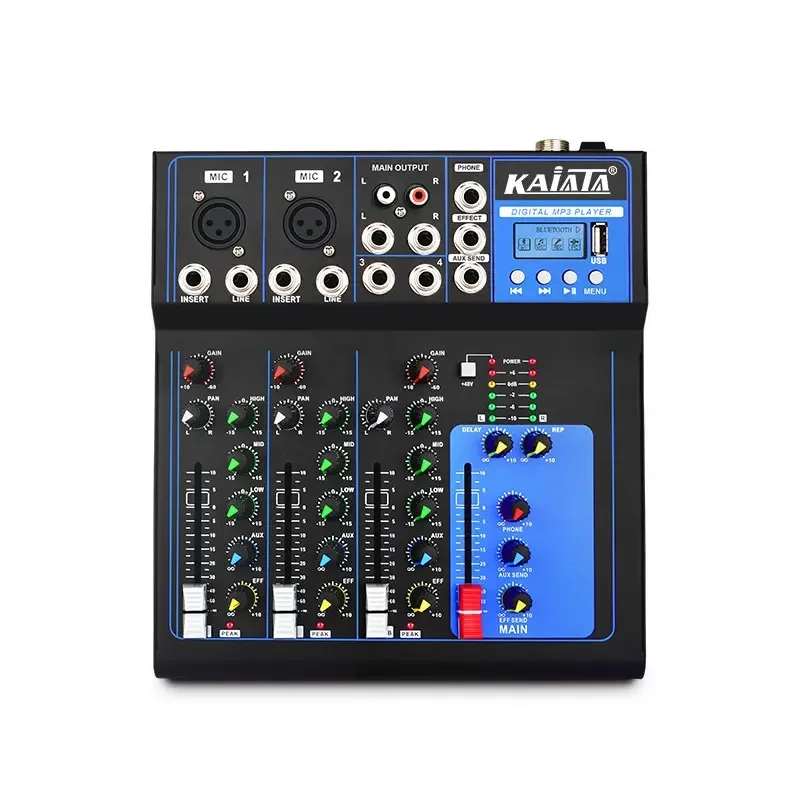 F4-MB-A  Miniature 2-channel mixer with MP3 USB dj controller/audio console mixer