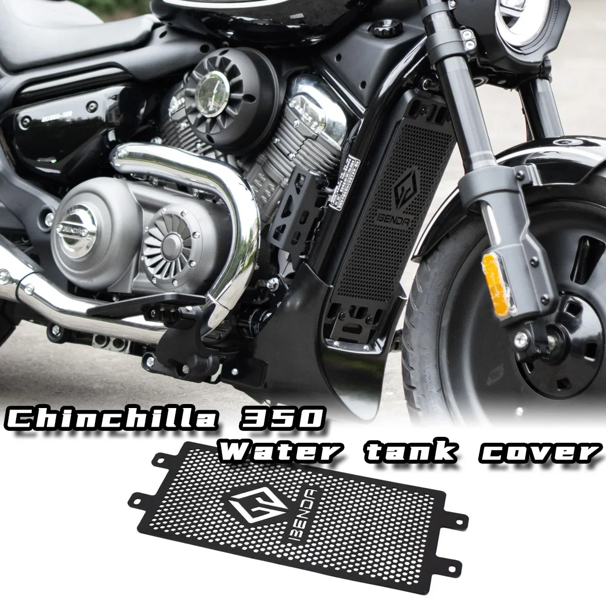 Protector de radiador de aluminio para Benda Chinchilla 350, cubierta sólida para tanque de agua, protector de pantalla para tanque de agua