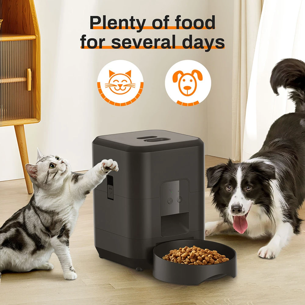 2L Pet Feeder Timing Smart Automatic Dog Pet Feeder For Cats Dog Button WIFI APP Intelligent Dry Food Dispenser Dog Bowl image 5