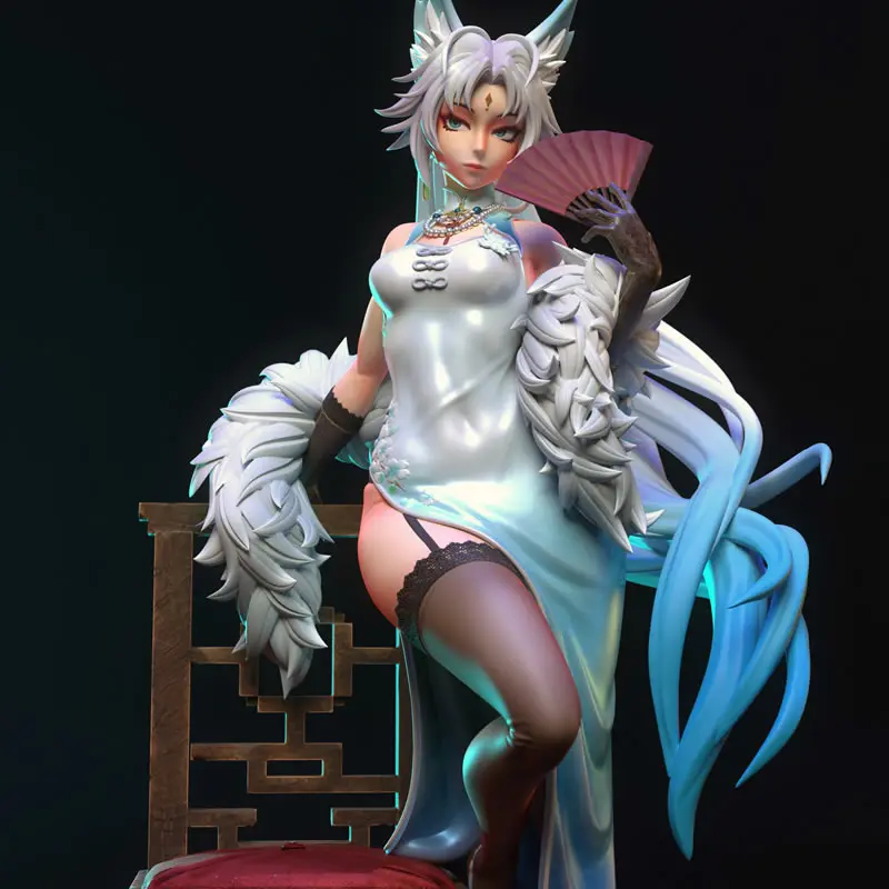 24CM Game Character 6020 Feixiao Honkai Star Rail 3D Print Model Unassembled Unpainted Custom Jigsaw Puzzle GK Figure Kit T_0137