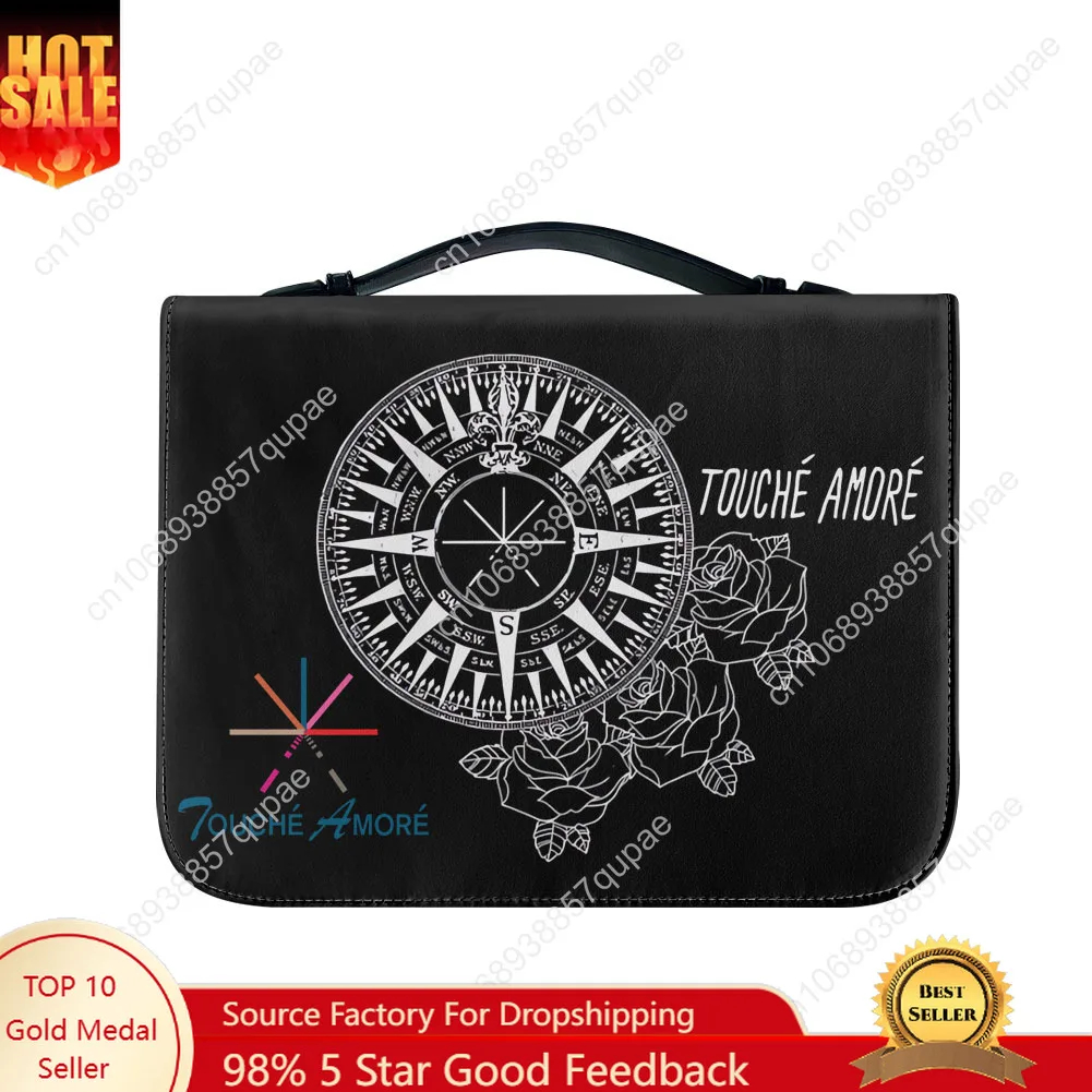 

Touche Amore Rock Band Bible Bags Christian Gifts Personalized Cover Bible Pack Waterproof Leather Bag Pockets Package Case